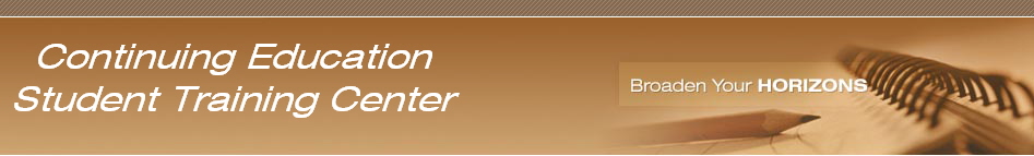 Continuing Education
Student Training Center